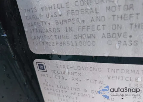 1994 Chevrolet Corvette from USA, damaged, VIN 1G1YY22P8R5110000